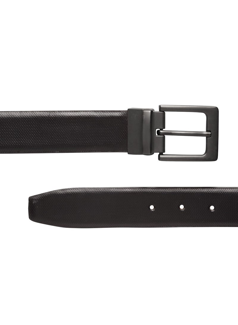 TEAKWOOD - Reversible Genuine Leather Black Brown Belt for Men - Image 1
