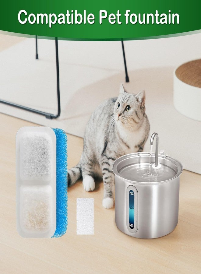 Opeth Cat Water Fountain Filters for 67oz/2L Stainless Steel Cat Fountain Filters,Cat Water Fountain Filters Replacement (12+12+12 Pack) - Image 2