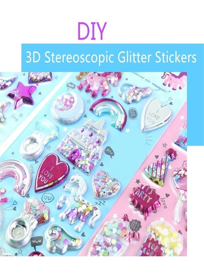 Kutis 2-Set Stickers for Laptop Water Bottle Party Supplies Shiny Barbie Style - Image 3
