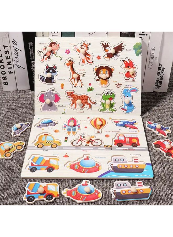 New Trumpet B 010 Educational Wooden Number Puzzle Board For Early Learning Counting - Image 5