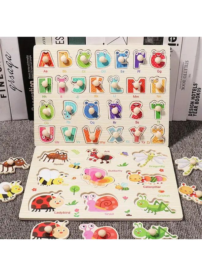 New Trumpet B 010 Educational Wooden Number Puzzle Board For Early Learning Counting - Image 3