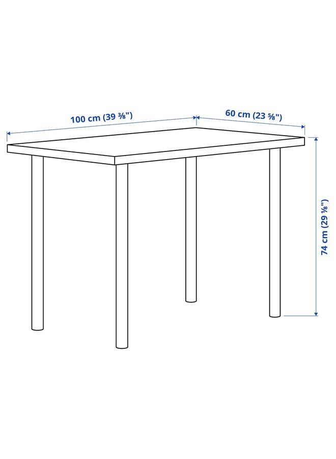 erorex Desk, Black-Brown, 100X60 Cm - Image 4