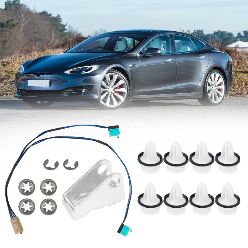 Edicapo Door Handle Repair Kit Compatible with Tesla Model S 20122017 Replaces 104284500A 104284500B 101600900C Micro Contact Switch Harness Handle Paddle Door Panel Clips - Image 2