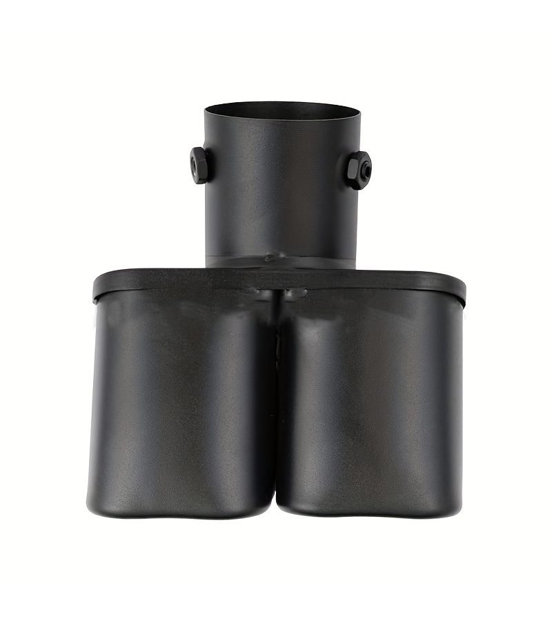 Matte Black Straight Stainless Steel Dual Exhaust Nozzle Square Design For Car Exhaust Pipe - Image 5