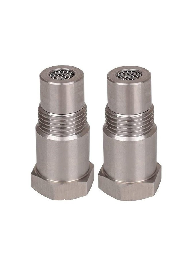 ماركة غير محددة قطعتان من حساسات الأكسجين للسيارات (M18 x 1.5) مع فلتر، محول حماية من الفولاذ المقاوم للصدأ، مزيل ضوء المحرك.  - Image 1
