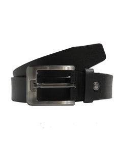 LAVERI LEATHER GENUINE LEATHER 40 MM FORMAL AND CASUAL BLACK BELT FOR MENS  - Image 1