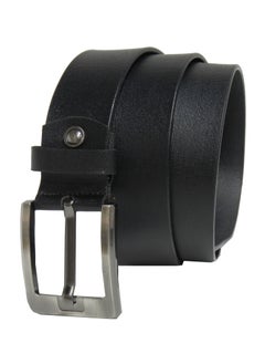 LAVERI LEATHER GENUINE LEATHER 40 MM FORMAL AND CASUAL BLACK BELT FOR MENS  - Image 2