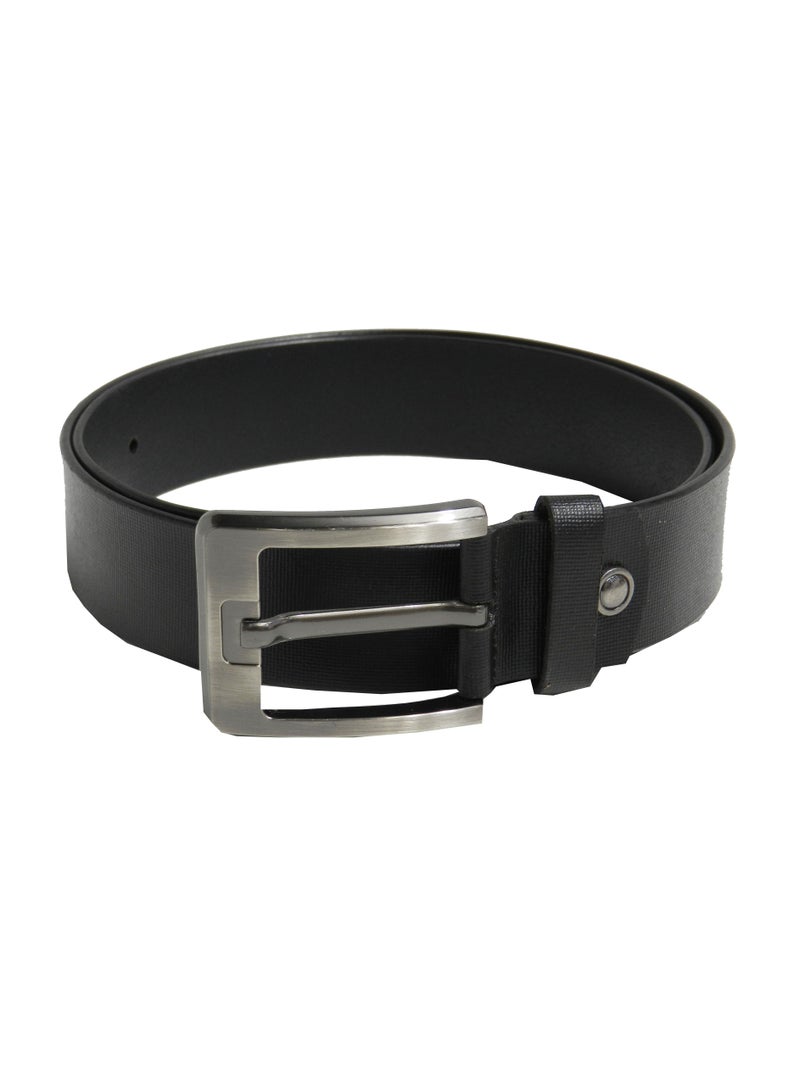 LAVERI LEATHER GENUINE LEATHER 40 MM FORMAL AND CASUAL BLACK BELT FOR MENS - Image 3