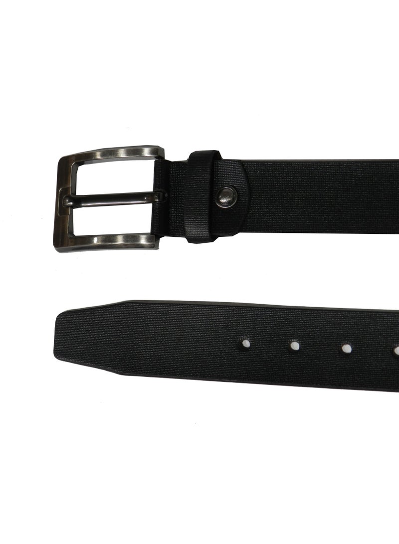 LAVERI LEATHER GENUINE LEATHER 40 MM FORMAL AND CASUAL BLACK BELT FOR MENS - Image 5