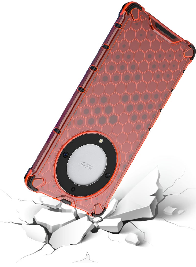 Honor X9A 5G Case Cover Honeycomb Shockproof Anti-Dust Heavy Duty Protection Airbags Rugged Dual Layer Raised Edge Outdoor Protector Hybrid Phone Back Cover Protection - Image 3