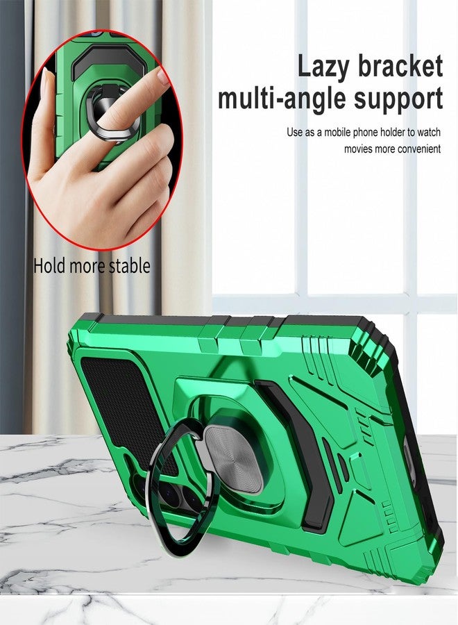 Ailiber Case for Samsung Galaxy S24, Samsung S24 Phone Case with Screen Protector, Ring Kickstand for Magnetic Car Mount, Heavy Duty Shockproof Rugged Protective Cover for Galaxy S24 5G-Green - Image 2
