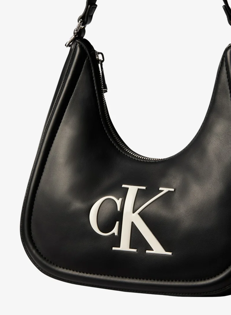 Calvin Klein  Embossed Monogram Crescent Bag for Women | Best Price UAE