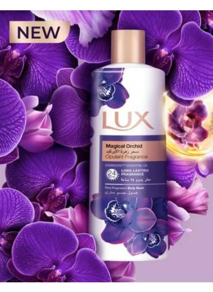 Lux Lux Magical Orchid Lux Vintage Body Wash 500 Ml + Lofa Multi Color  - Image 3