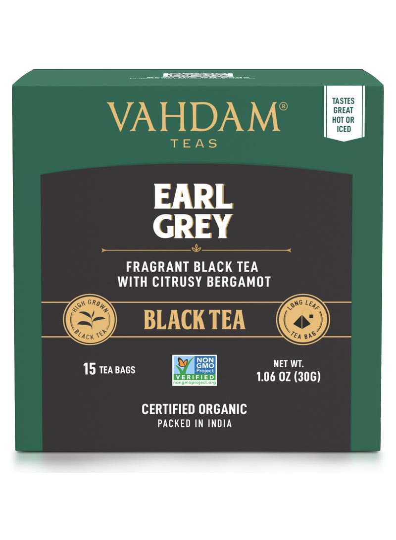 Vahdam Earl Grey Black Tea 15 Teabags (30g) - Image 2
