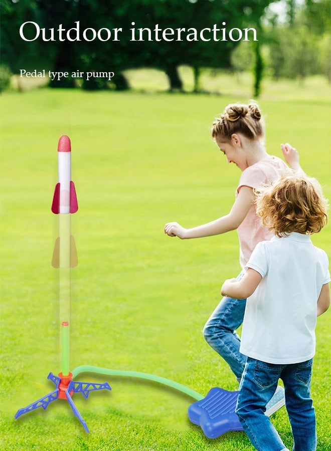 DUNISO Rocket Launcher for kids, foam light rocket launching toy, stepping on jump rockets, with six rockets and launching pads, suitable for boys and girls aged 3 to 12 - Image 4