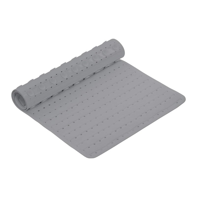 SHRBI Non Slip Bathroom Mat Bathtub Mat Shower Mat Bath Mat with Suction Cups for Toddler Senior Shower Bathroom Floor Mat Gray - Image 1