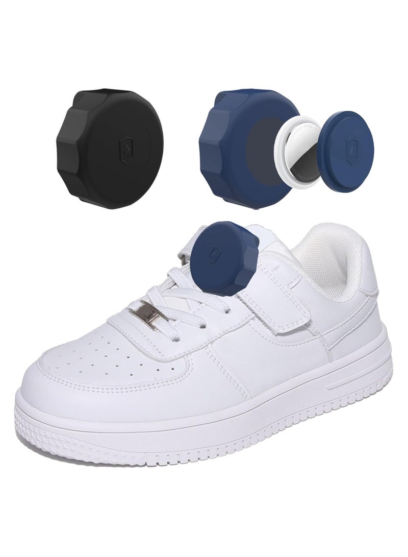SYOSI 2 Pack Waterproof AirTag Holder for Kids Shoelaces, Hidden Silicone Shoe Clip for AirTag, Easily Attach to Shoe & Collars, Hidden Wear Resistant, Tracker Case for Children Shoestring, Anti Lost - Image 1