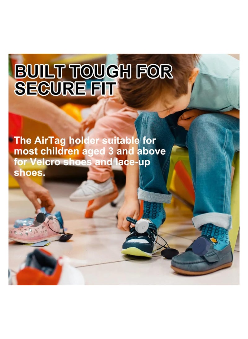 SYOSI 2 Pack Waterproof AirTag Holder for Kids Shoelaces, Hidden Silicone Shoe Clip for AirTag, Easily Attach to Shoe & Collars, Hidden Wear Resistant, Tracker Case for Children Shoestring, Anti Lost - Image 5