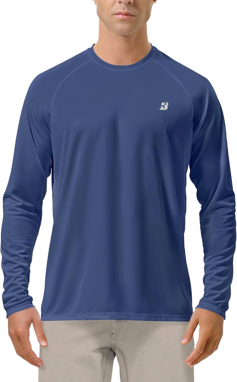 Roadbox Men's Rash Guard Short Sleeve, UPF 50+ UV Sun Protection SPF Shirts, Quick Dry Lightweight Fishing Swim T-Shirt - Image 1