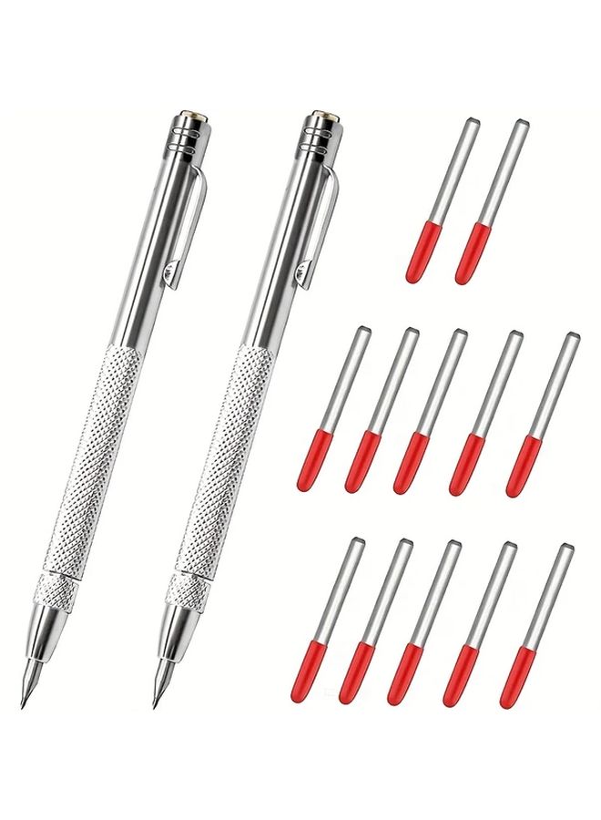 Tungsten Carbide Etching Pen with 14pcs Tips for Metal Glass Ceramics Steel - Image 1