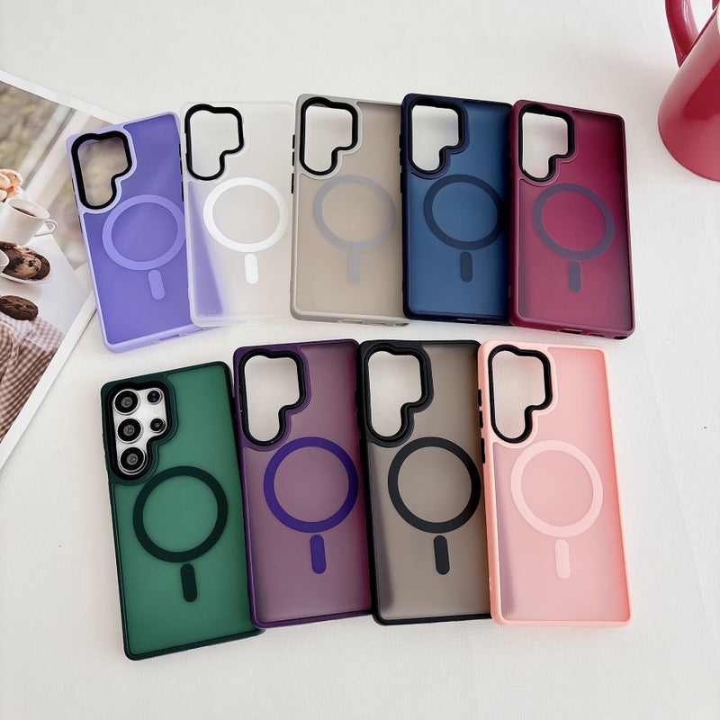 MagSafe Samsung Galaxy S23 Ultra Drop Protection Acrylic for Matte Finish and Skin Feel in Titanium Grey for Indoor Use - Image 2