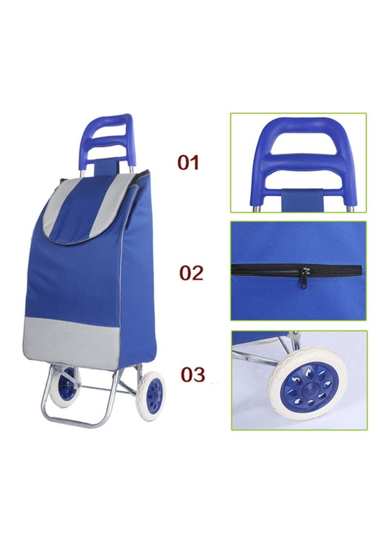 Crony SC001 عربة تسوق حقيبة عربة تسوق قابلة للطي عربة تسوق قابلة للطي | أحمر - Image 4