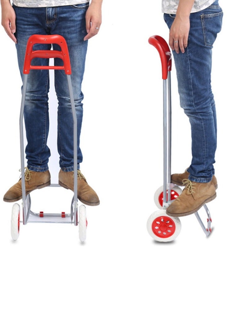 Crony SC001 عربة تسوق حقيبة عربة تسوق قابلة للطي عربة تسوق قابلة للطي | أحمر - Image 3