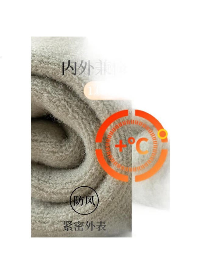 Modal 3 Pairs Extra Thick Socks, Winter Men'S Fleece-Lined Mid-Calf Terry Socks, Northeast Warm Autumn Pants, Heat-Generating Long Socks For Middle-Aged And Elderly - Image 1