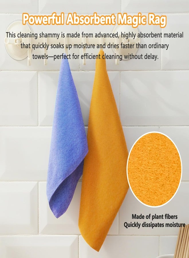 NUTSFLOW 8 Pack Super Absorbent Shammy Cleaning Cloths – Reusable Non-Woven, Lint-Free & Scratch-Free Towels for Kitchen, Bathroom, Windows, Floors, Car & Pet Cleanups - Image 5