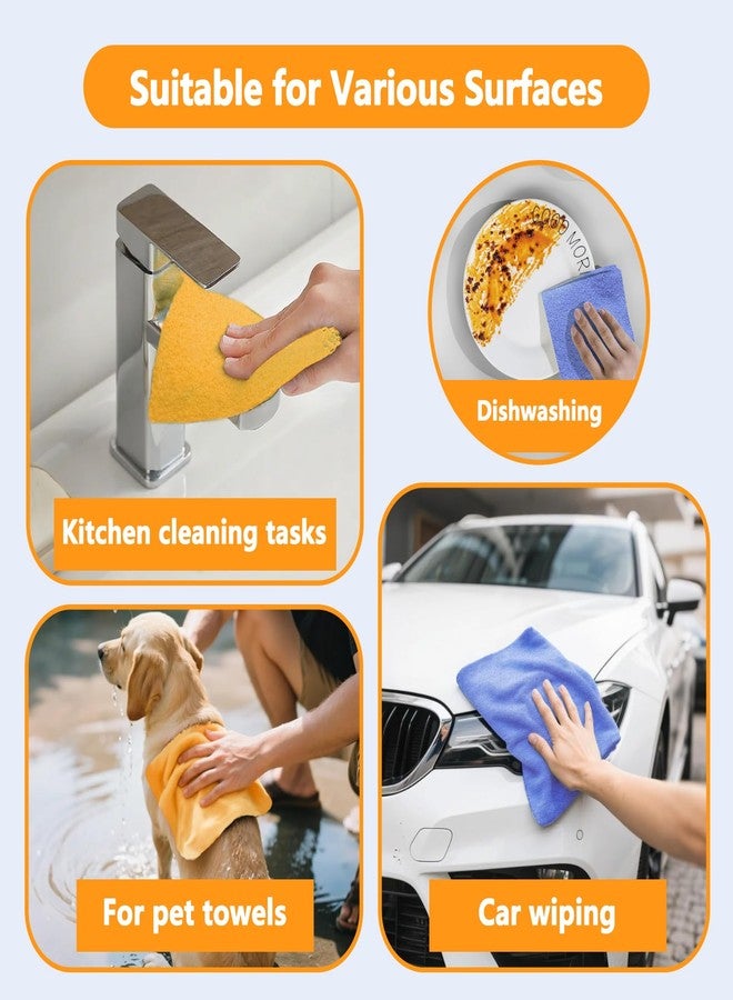 NUTSFLOW 8 Pack Super Absorbent Shammy Cleaning Cloths – Reusable Non-Woven, Lint-Free & Scratch-Free Towels for Kitchen, Bathroom, Windows, Floors, Car & Pet Cleanups - Image 4