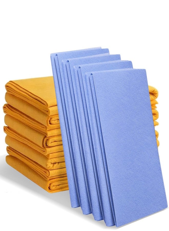 NUTSFLOW 8 Pack Super Absorbent Shammy Cleaning Cloths – Reusable Non-Woven, Lint-Free & Scratch-Free Towels for Kitchen, Bathroom, Windows, Floors, Car & Pet Cleanups - Image 1