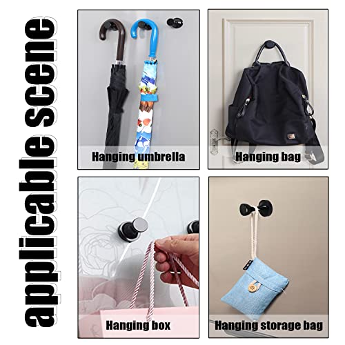 MHDMAG Coat Magnetic Hooks Heavy Duty Magnet Hanger, Magnet Hooks with Rare Earth Neodymium for Home, Office, Workplace or Traveling(D36 Black-4) - Image 5