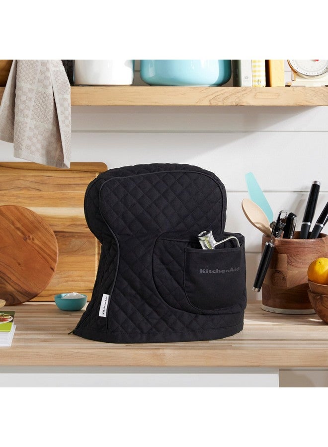كيتشن إيد غطاء خلاط قائم متين برأس مائل من كيتشن إيد مع جيب تخزين، مبطن من القطن بنسبة 100%، أسود غير لامع، مقاس 14.4 بوصة × 18 بوصة × 10 بوصة، مقاس جديد ومُحسَّن - Image 2