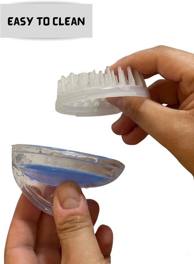 Marrkhor Kids Hair Scalp Massager Shampoo Brush with Soft & Easy to Clean Silicone Bristles, Ergonomic Scalp Scrubber/Exfoliator - Reduce Dandruff and Improve Hair Growth. - Image 3