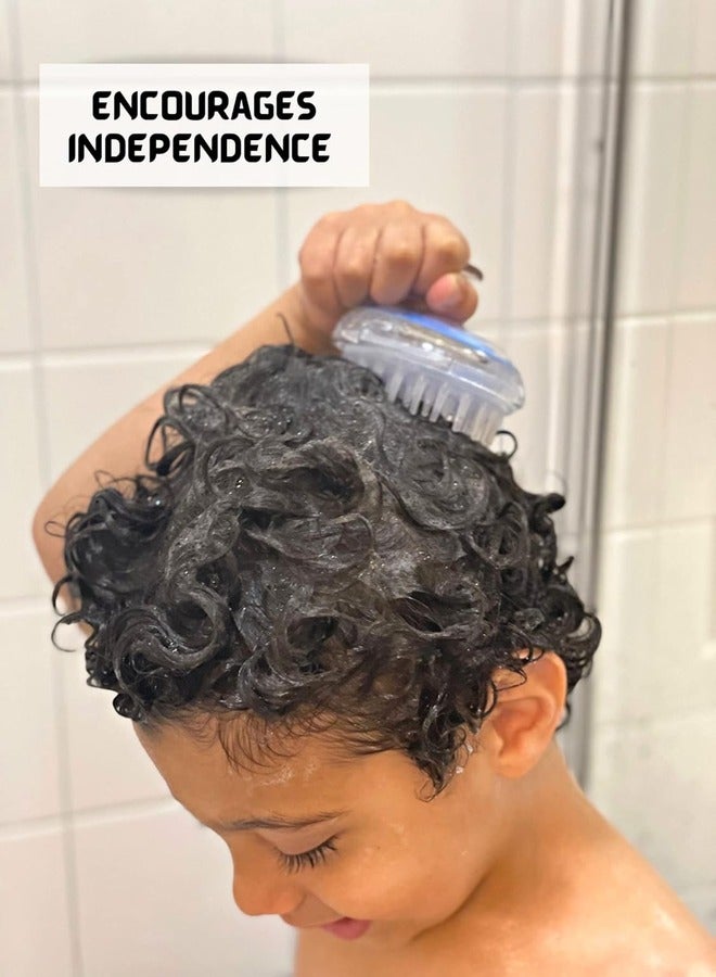 Marrkhor Kids Hair Scalp Massager Shampoo Brush with Soft & Easy to Clean Silicone Bristles, Ergonomic Scalp Scrubber/Exfoliator - Reduce Dandruff and Improve Hair Growth. - Image 4