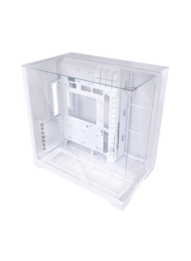 LIAN LI حالة الكمبيوتر O11 فيجن كومباكت بيضاء-فولاذية-زجاج مقسى ATX برج متوسط - دعم الاتصال الخلفي - O11VPW - Image 2