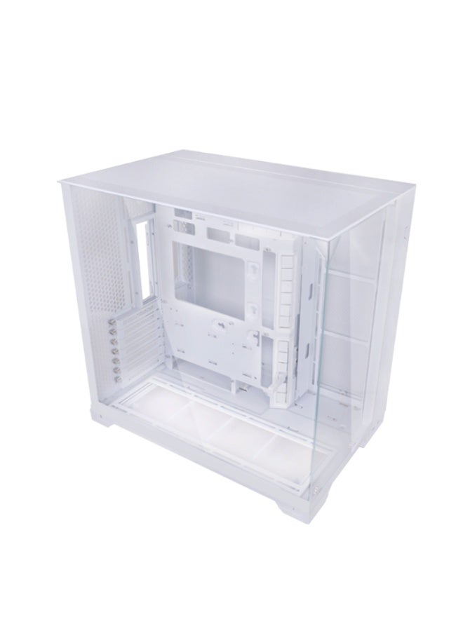 LIAN LI حالة الكمبيوتر O11 فيجن كومباكت بيضاء-فولاذية-زجاج مقسى ATX برج متوسط - دعم الاتصال الخلفي - O11VPW - Image 3