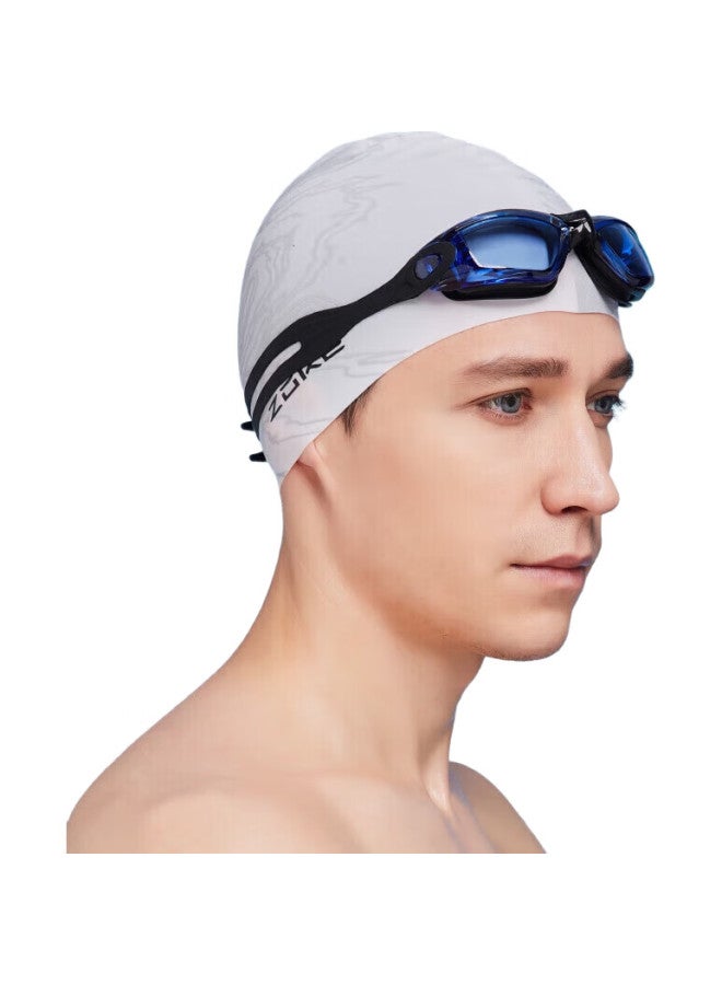 Zoke Adult Swimming Goggles And Cap Two-Piece Set, Unisex, Non-Prescription Sports Professional Swimming Glasses Jd61450503 - Image 1