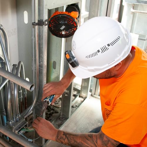 Klein Tools PJSFM1 Cordless Rechargeable Fan with USB-C Charging Cord and Multiple Mounting Options Perfect for the Jobsite - Image 4