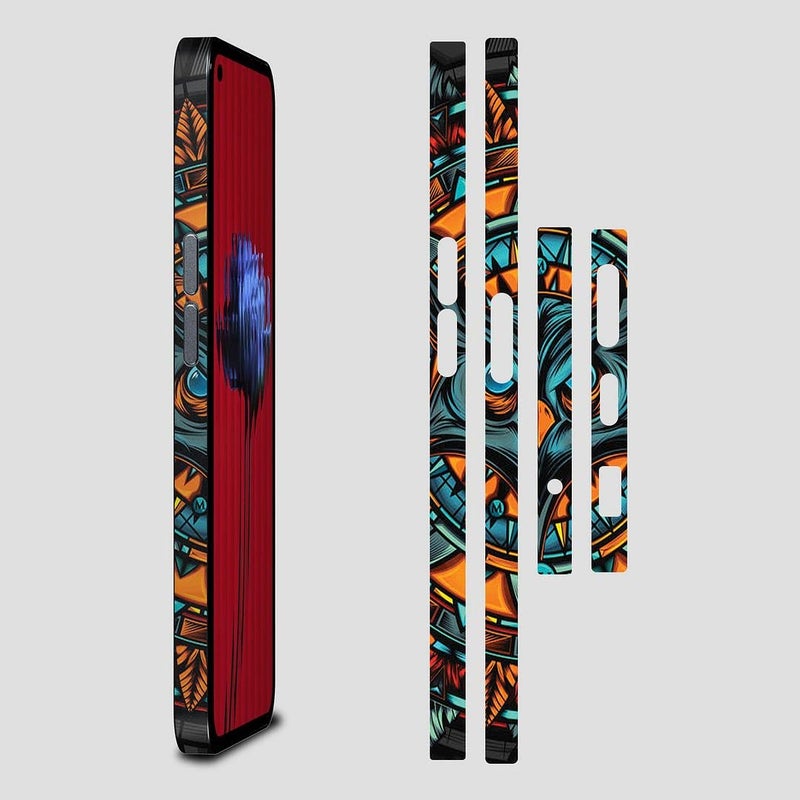 FCS ملصق جانبي من الفينيل لحواف متوافق مع آيفون 13 | غلاف فيلم كروم | ملصق واقي لجميع الجوانب (DZ-9) - Image 1