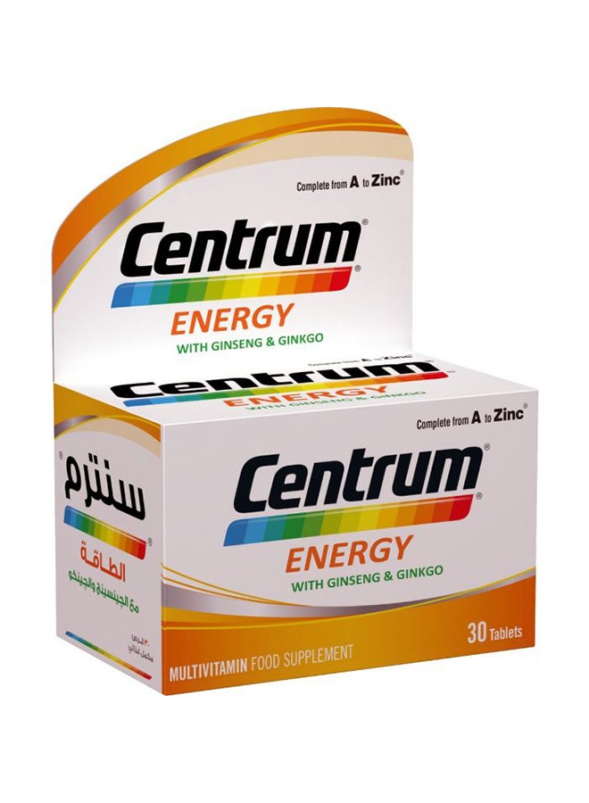 Centrum Energy Multivitamin Food Supplement - 30 Tablets - Image 2