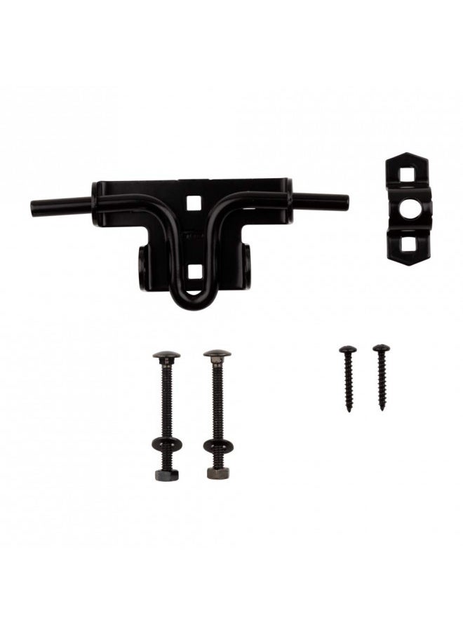 National Hardware National Hardware N165-506 Slide/Sliding Bolt Door/Gate Latch, Satin Black  - Image 3