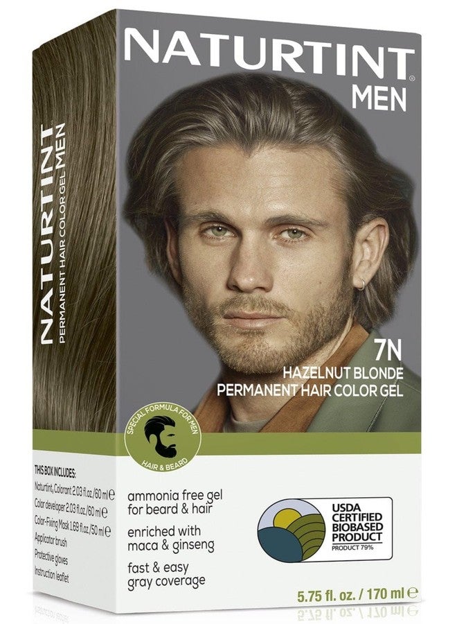 Naturtint 7N Hazelnut Blonde Mens Permanent Hair Color for Hair Beard and Mustache (Pack of 1), Ammonia Free, up to 100% Gray Coverage, Natural Looking Long Lasting Results - Image 1