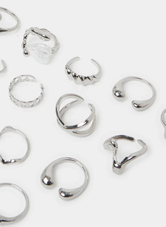 ستايلي Set of 12 - Assorted Cuff Rings