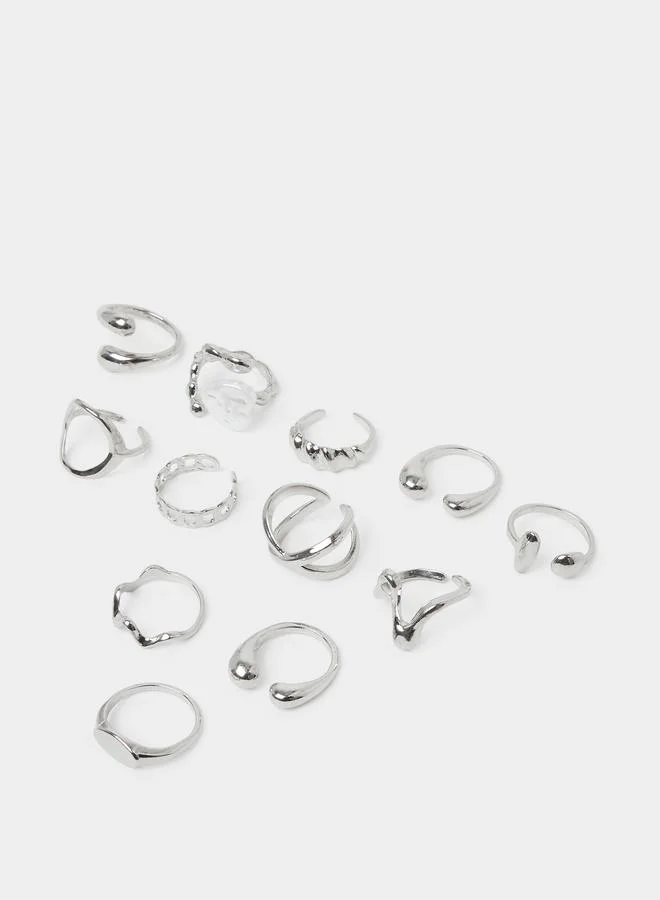 ستايلي Set of 12 - Assorted Cuff Rings