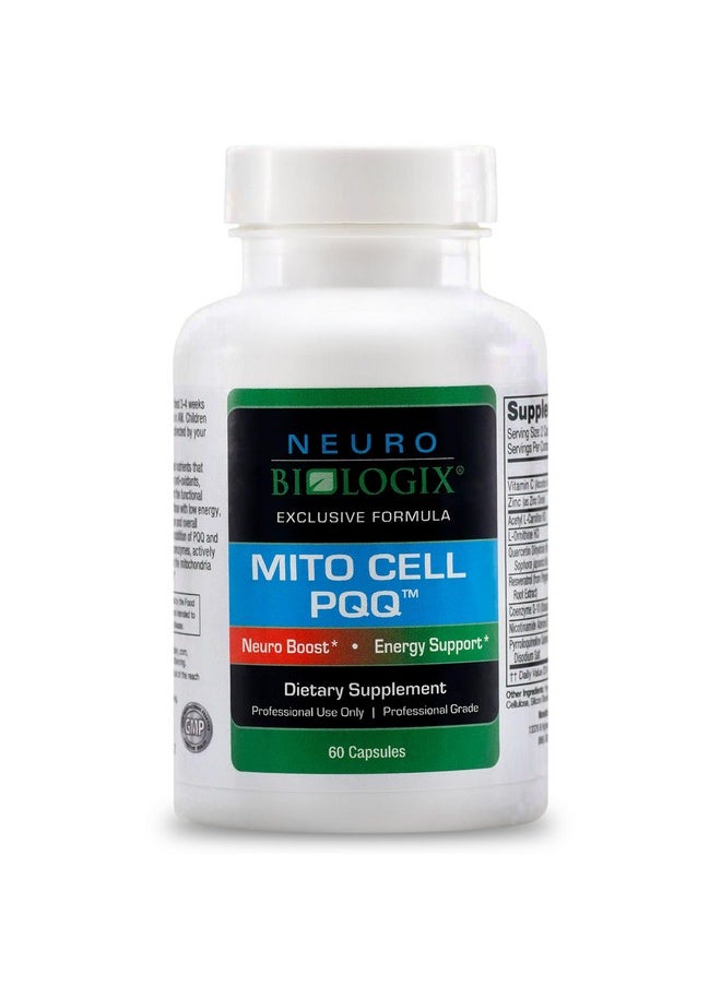 نيورو بيولوجيكس مكمل Mito Cell PQQ لدعم الميتوكوندريا الأمثل - مكمل Pyrroloquinoline Quinone لتعزيز الطاقة والأداء والوظيفة الإدراكية - مع CoQ10 وNADH وفيتامين C والمزيد  - Image 1