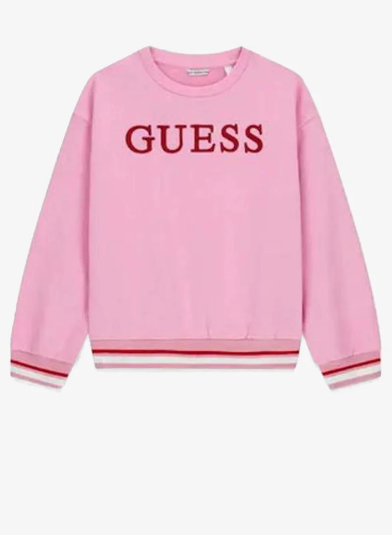 GUESS Youth Graphic Oversize Crew Neck Sweatshirt