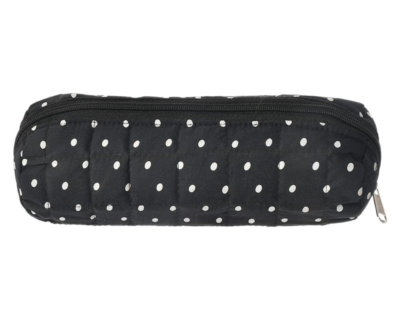 Kuber Industries Kuber Industries Dot Printed Single Rod Cotton Bangle Organizer/Case/Holder/Pouch (Black)-50KM0760  - Image 3
