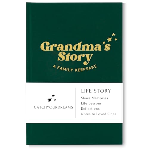 CATCHYOURDREAMS Grandma's Story Journal (Hardcover) - A Family Keepsake with + 250 Prompts and Questions to Share Her Life Story and Memories, Sentimental Mother's Day, Birthday Gift Idea for Granny Nana Grandmother - Image 1
