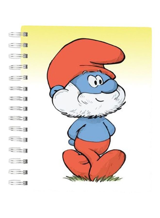 LIT Papa Smurfs Printed Spiral Hardcover Notebook - Image 1